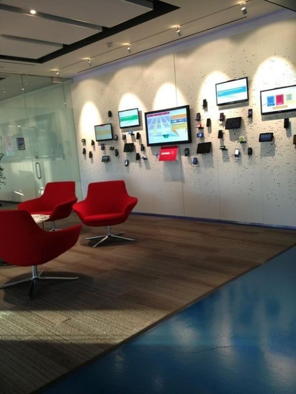 RyanSangha's tweet photo. LA Google office conference room...the wall of outdated technology. http://t.co/urpFbxUB