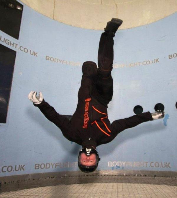 Jay(one of our assistant Free fly coaches) in the new Boogieman Free Fly suit for the squad.