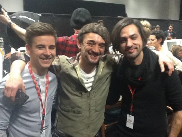 Eugene with Giovani and Jake at Antonio Marras #MFW @barnetboyuk