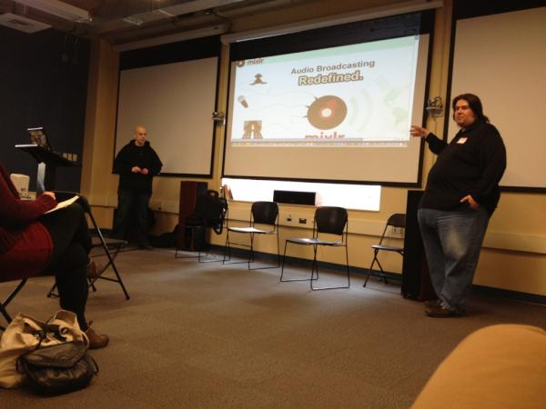 julien's tweet image. @anthonymarco and @acurrie doing a #pcto2012 talk