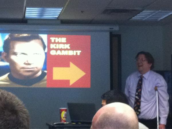 AdeleMcAlear's tweet image. The Kirk Gambit by @theelusivefish at #PCTO12