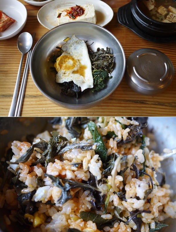 kghun's tweet photo. 강원도 어딘가에서 먹은 산채비빔밥. 산과 바다가 있는 곳으로 훌쩍 떠나고 싶다. http://t.co/MZEW3kHJ