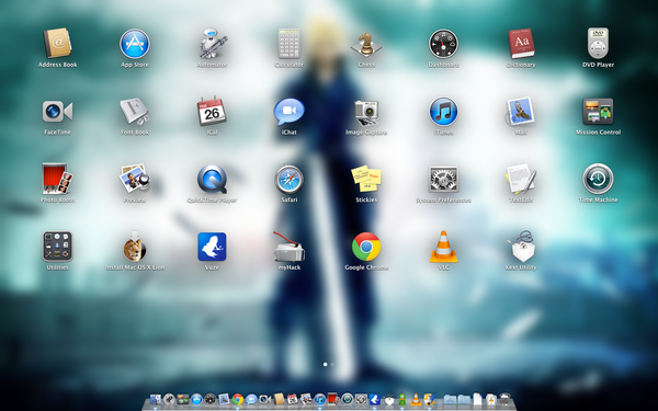 PndyMdhr's tweet image. This would be more awesome if I had a touch screen monitor ... #LaunchPad #MacOSXLion #Hackint0sh #Hackintosh