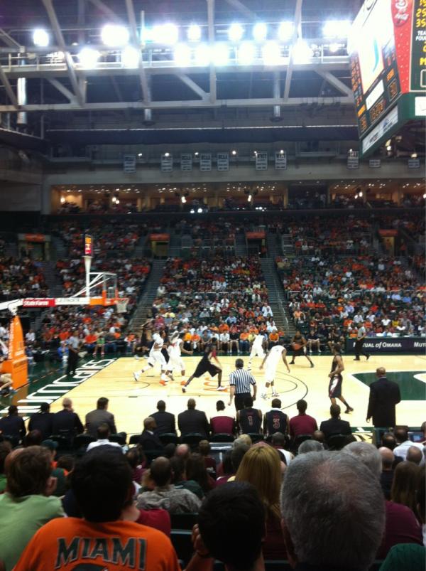 BrettFirestone's tweet image. At the UM/FSU BBall game... Could use a win Canes