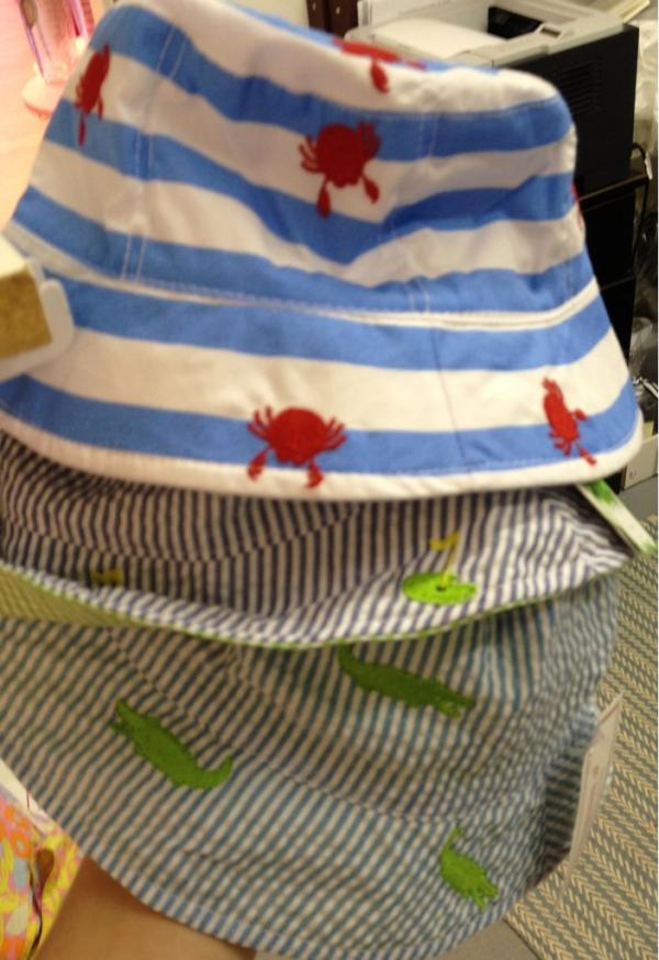 MonogramShopKC's tweet image. Little boys summer hats!