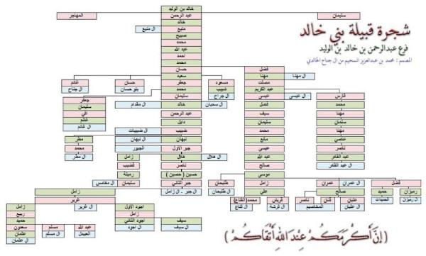 شجرة قبيلة بني وائل