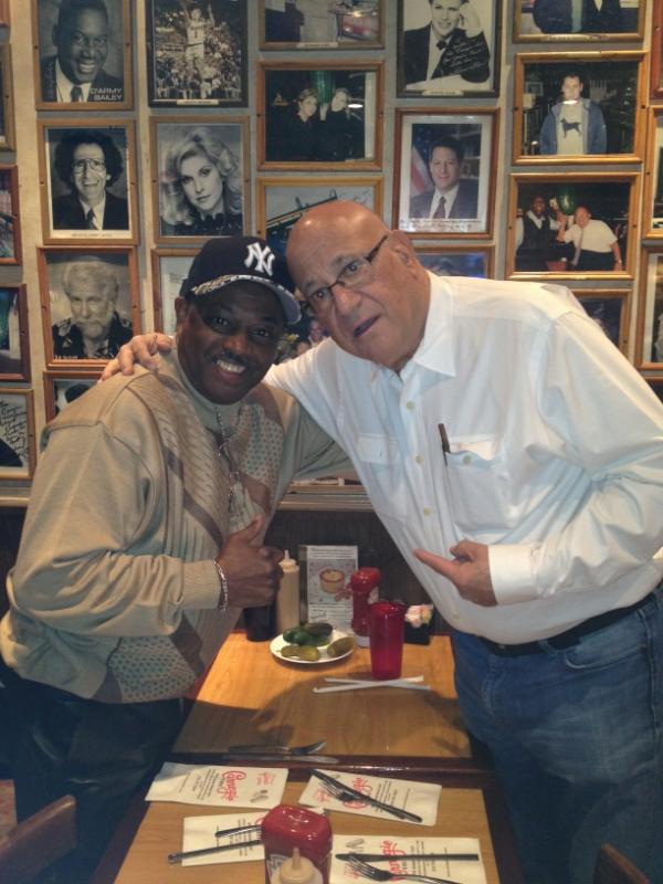 Hey check me out @ the famous Carnegie Deli with the owner Sandy
