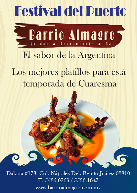 Para esta Temporada de Cuaresma, Festival del Puerto!! en <a href="/BarrioAlmagro/">Barrio Almagro</a>
