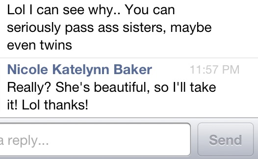 nicolekatelynn's tweet image. Yep. There&apos;s the twin word. #sawitcomin hahah #youretheprettytwin #blogmore #loveyou