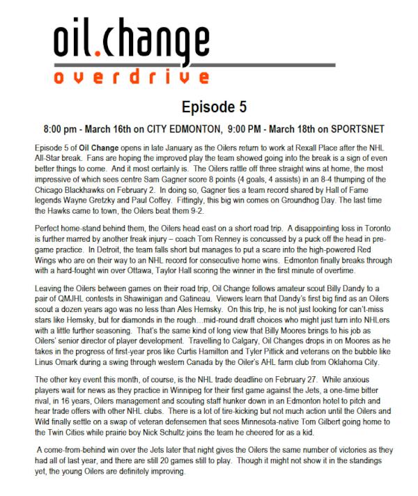 Oilchangeshow's tweet image. Heads up, next episode of @Oilchangeshow almost finished  and airs later this week on @CitytvEdmonton and @Sportsnet.