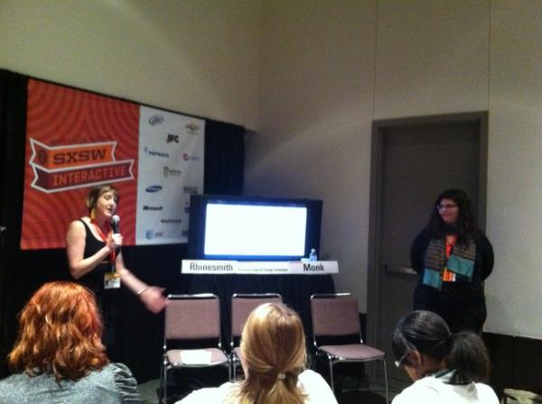 goodthreads's tweet image. From #SXPositive with @staceymonk @vrhinesmith