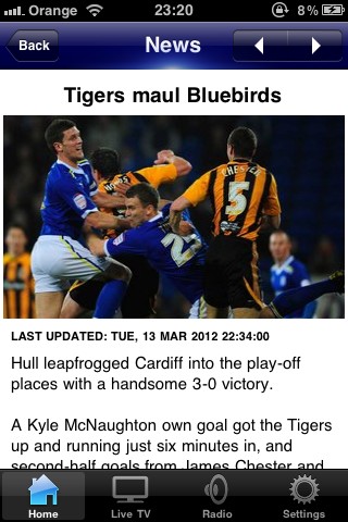 spag92's tweet image. Cardiff got mauled by the tigers! #worstsongever