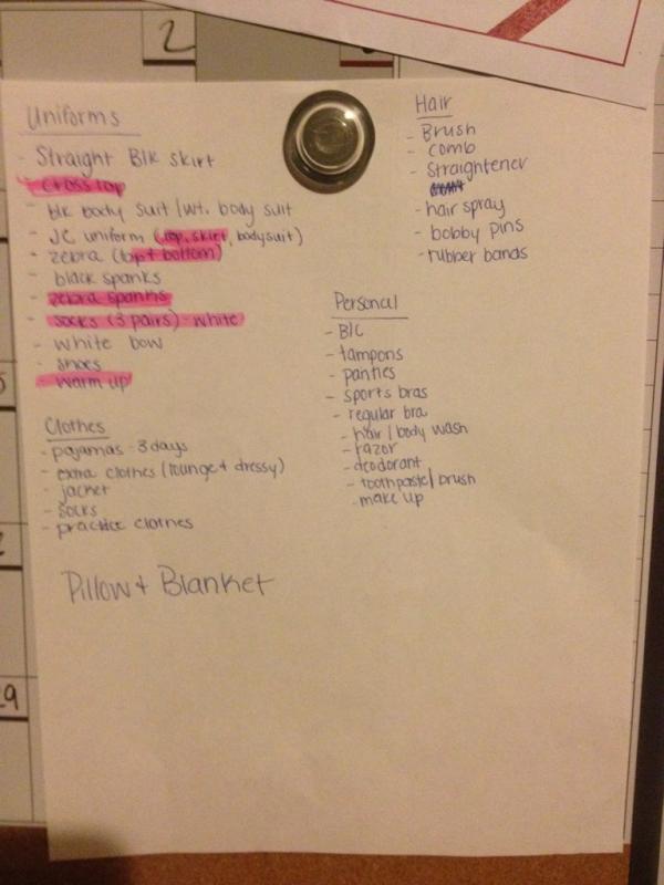 _aliciablank's tweet image. Packing lists make me so happy! #nerdconfession