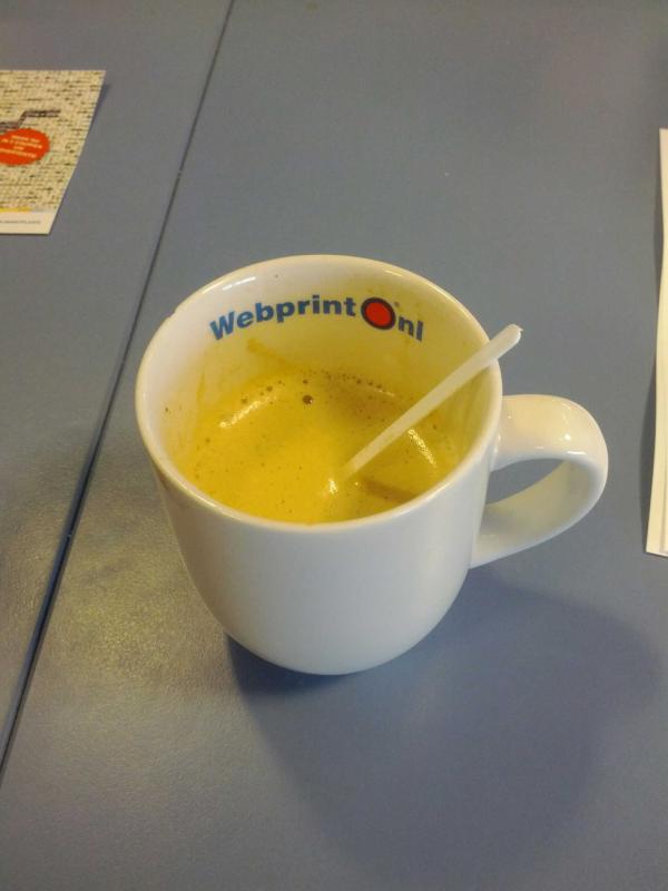 robinprinsen's tweet image. Lekker bakje koffie bij Webprint.nl hoor #webprint