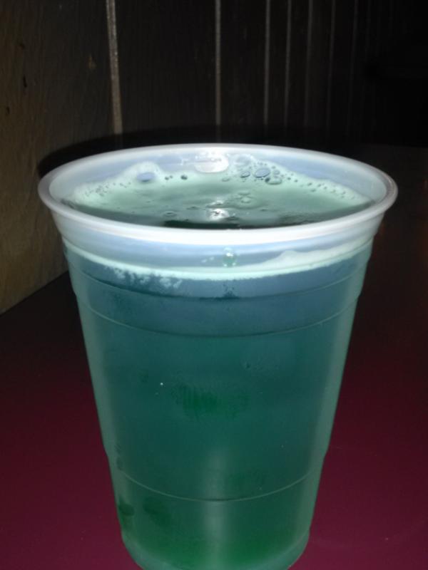 IlliniInn's tweet photo. Green beer from the keg! Come grab some #unofficial http://t.co/8aTYbqcV