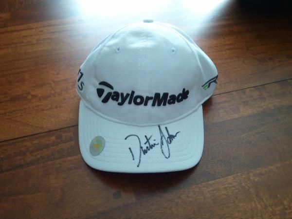 DJohnsonPGA's tweet photo. You're welcome! “@dj_bee4: @DJohnsonPGA the hat arrived today! #SWAG. Thank you again Dustin. Tyler is pumped. #TM2012 http://t.co/zF86AxhO”