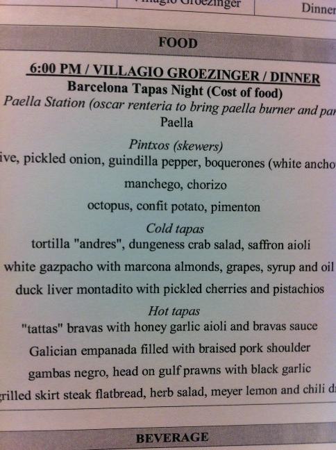 ChefChiarello's tweet photo. Chiarello n team go Spanish tonight for fundraiser! More pics later http://t.co/lGWKUj0o