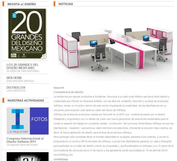 ComLateral's tweet photo. Concurso What Makes AllWays Special  Haworth - a diseño! http://t.co/JvHqAH9U http://t.co/V5qaO9OJ
