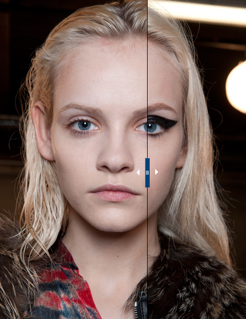 tmagazine's tweet photo. Our latest #ModelMorph: @GintaLapina89 transforms @LANVINofficial http://t.co/07JacDgC #PFW @gregbackstage http://t.co/lgojcdD8