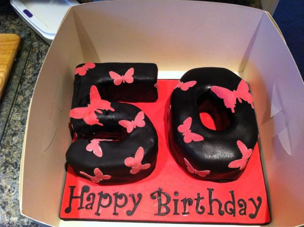 A 50th birthday cake