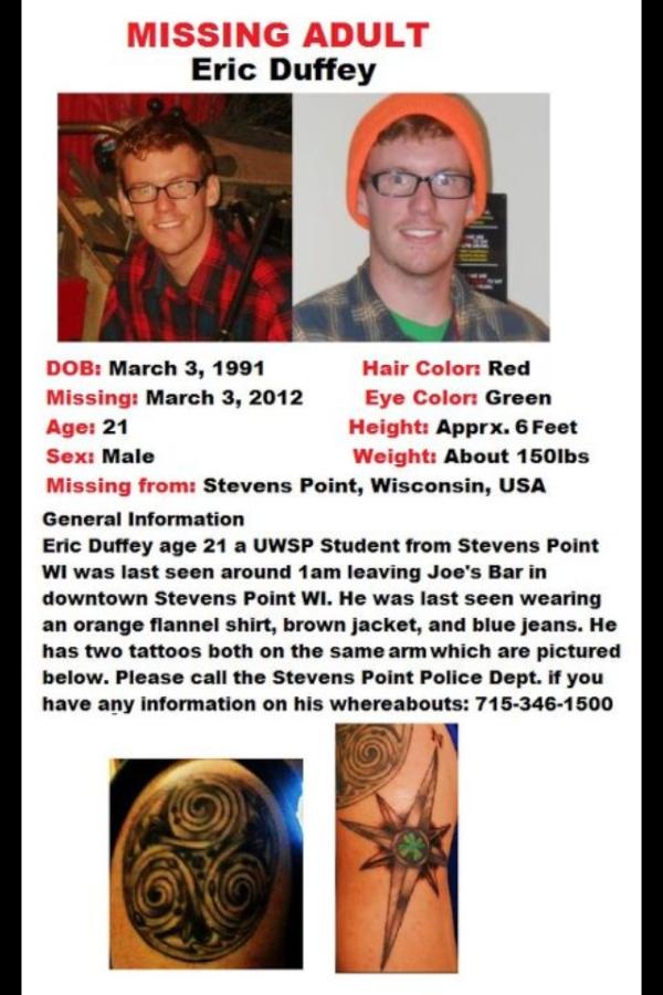 _mthorpe's tweet image. help find this student! #uwsp #missingStudent #stevenspoint