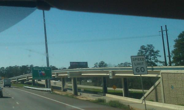wittnation's tweet photo. Finally reached the boarder of Texas!! http://t.co/g3ER1fEI