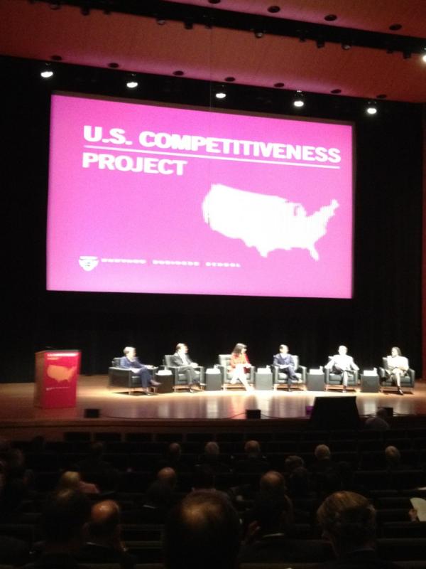 pjmcginnis's tweet image. My fave idea at Harvard Business School's US Competitiveness panel? Green card stapled to every masters degree #USComp