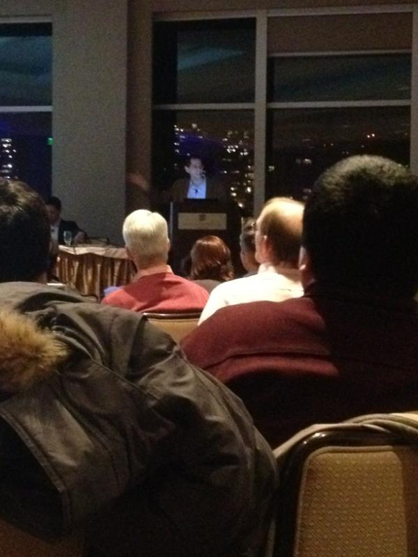 VentureFizz's tweet image. Steve Papa talking about the Endeca story at #WebInno
