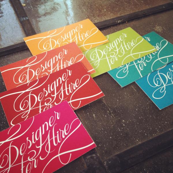 jo_annachao's tweet image. My #businesscards didn't show up in time for #thestartupbus, but made #rainbow ones at #kinkos for #sxsw!