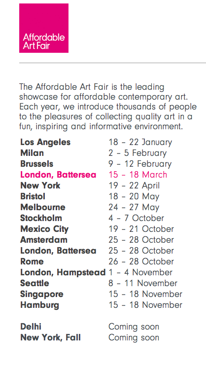 GlassGirlJo's tweet photo. #AFFLondon @AAFLondon check out the dates for affordable art! http://t.co/OBXj5jK4