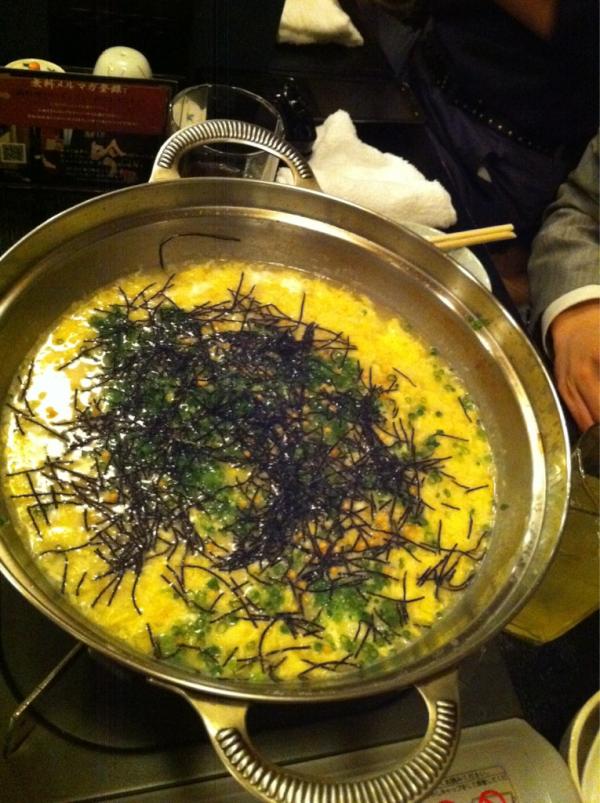 yuusuke0726's tweet photo. 締めの雑炊！！♪( ´▽｀) http://t.co/I6rKK3O9