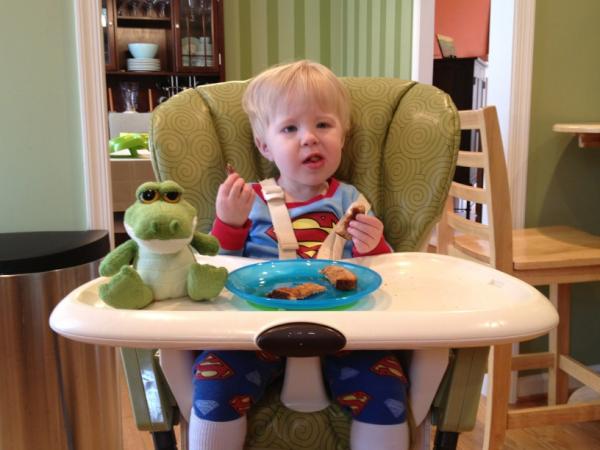 ericaspangler's tweet image. Feeling better. Dining with Aligater.