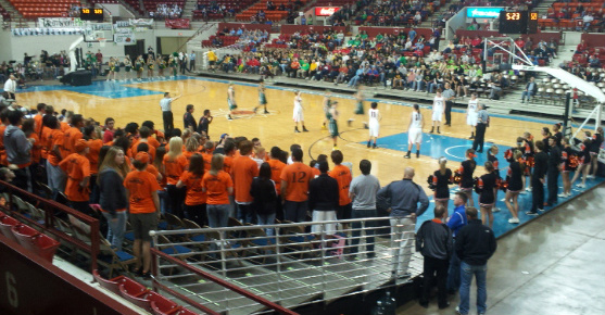 bshsbasketball's tweet photo. Great crowd enjoying state tournament. http://t.co/CnhaXXga