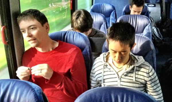 __mcox__'s tweet image. Horrible pic of me :) “@TeacherTally: Team Teacher Tally.  Excited to deliver a tool for K-12 teachers! http://t.co/8KnsQBLJ” #thestartupbus