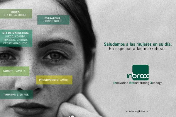 InbraxChile's tweet photo. Inbrax saluda a todas las mujeres en su día, en especial a las marketeras. http://t.co/UDJ6Azah