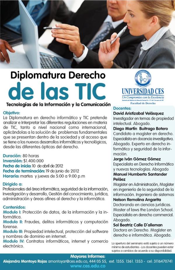 Diplomatura derecho de las TIC