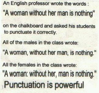Jess_sheppard83's tweet photo. Got to love what punctuation can do! http://t.co/0Z4MSYmR