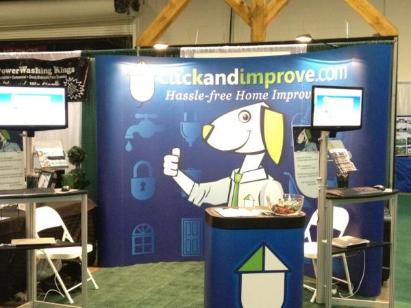 At the XL Center - home show, come and visit us <a href="/clickandimprove/">Click and Improve</a> #homeimprovemnts