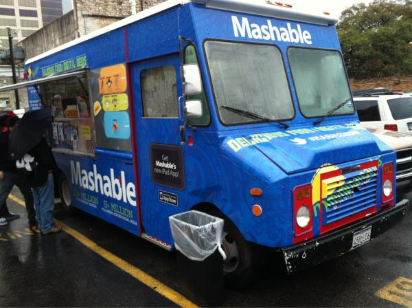 LanceUlanoff's tweet image. Got some awesome #mmmpanadas and a Mashable newspaper right here. If ur at #sxsw, u should, too #mashsxsw