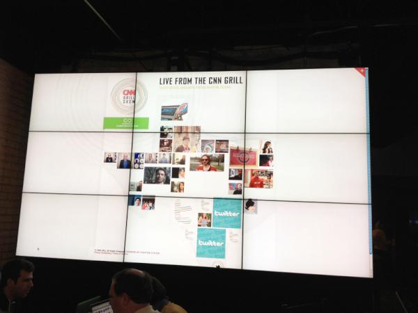 curationstation's tweet photo. Curation Station powering the content behind the screen at #CNNGrill http://t.co/9QwML6Ln