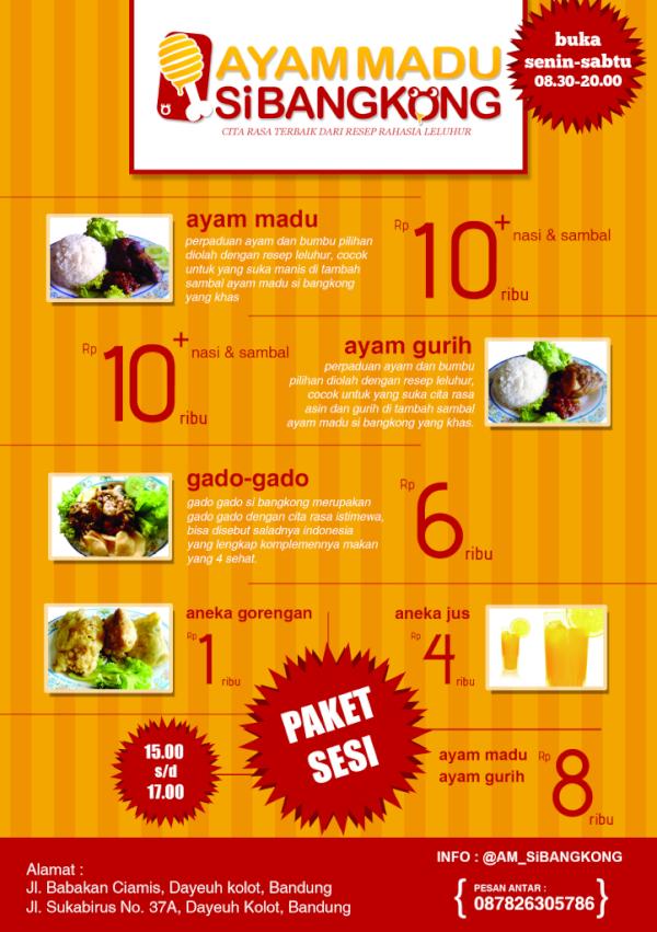 Ayam Madu Sibangkong Ar Twitter Nantikan Flayer Brosur Ini Disebar Besok Senin Yah Http T Co U6um2p18 Twitter