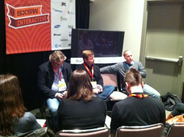 goodthreads's tweet image. Here at #sxbidchange talking about video for change #sxswi with @invisiblepeople