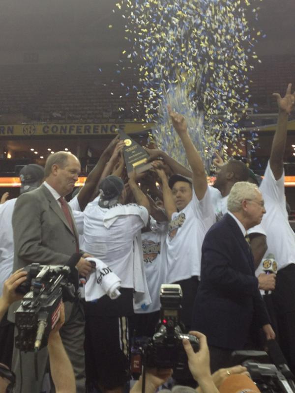 SEC's tweet photo. RT @EricSan: Your 2012 #SECNOLA Champions, the Vanderbilt Commodores! http://t.co/MUQ1SAW1
