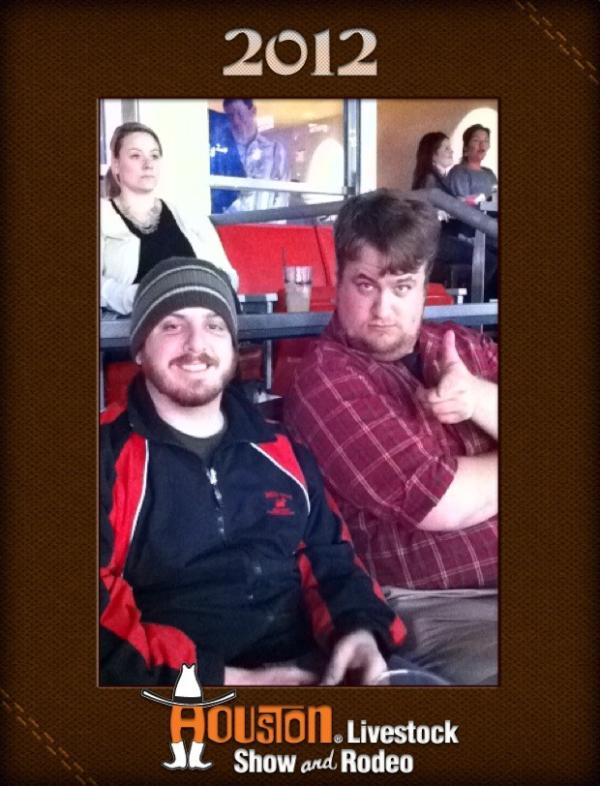 WhitneyinTX's tweet image. @PrintMario having a blast!! #RodeoHouston