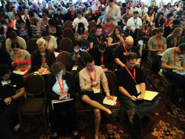 jowyang's tweet photo. Love these morning birds that are at our 930am panel. #netbaseknows here at SXSW http://t.co/oIW4NmcV