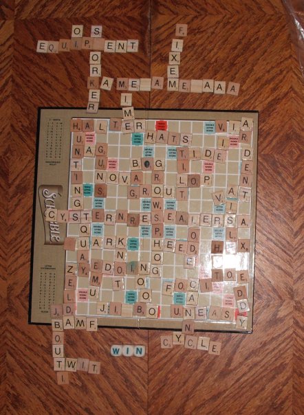 Scrabble: it always ends in madness.