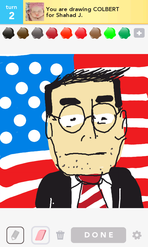 justflikwalk's tweet photo. @StephenAtHome 7 letter word for AWESOME, guess who? http://t.co/DLCkzZe