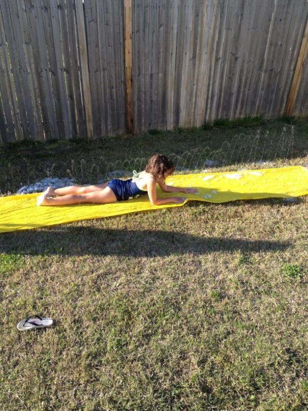 Kaylyn said its slipn slide time