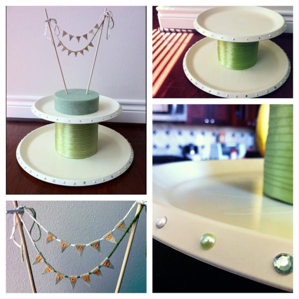 My DIY cake stand! :) I love doing crafts!