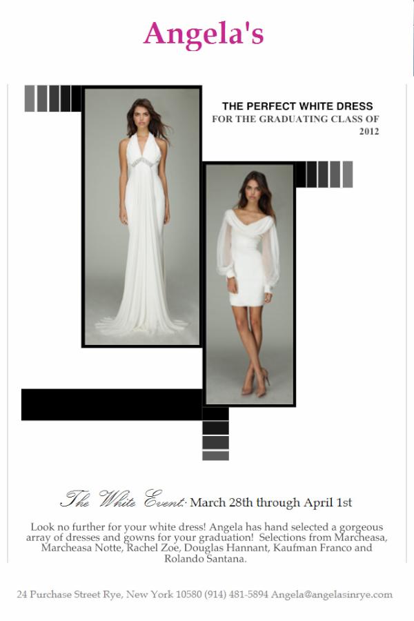 AngelasInRye's tweet photo. The White Event at Angela's! Wednesday, March 28th - April 1st! Find gorgeous dress from Marcheasa to Rolando Santana! http://t.co/KmQKOPjO